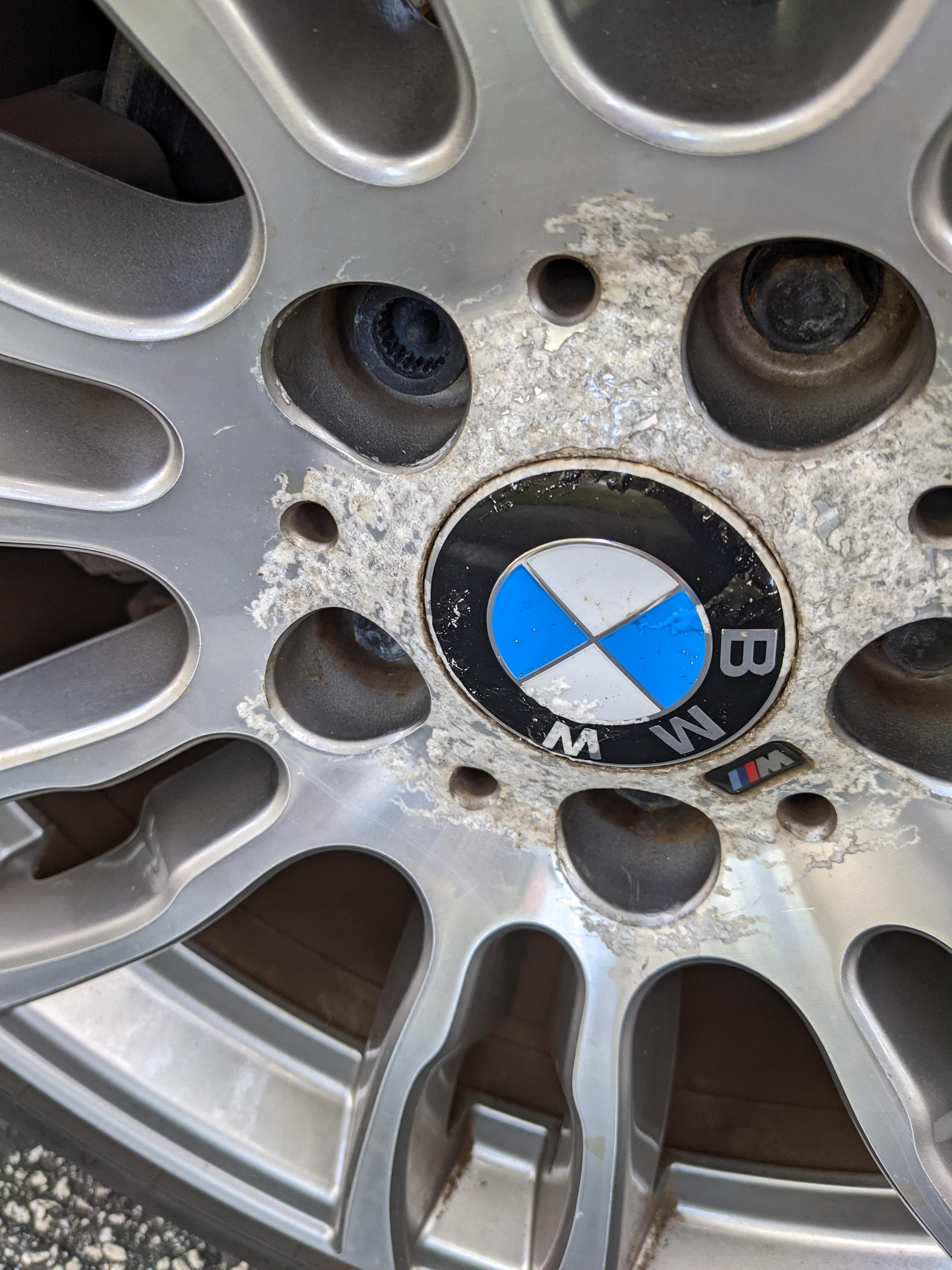 Alloy wheel refurbishment in progress