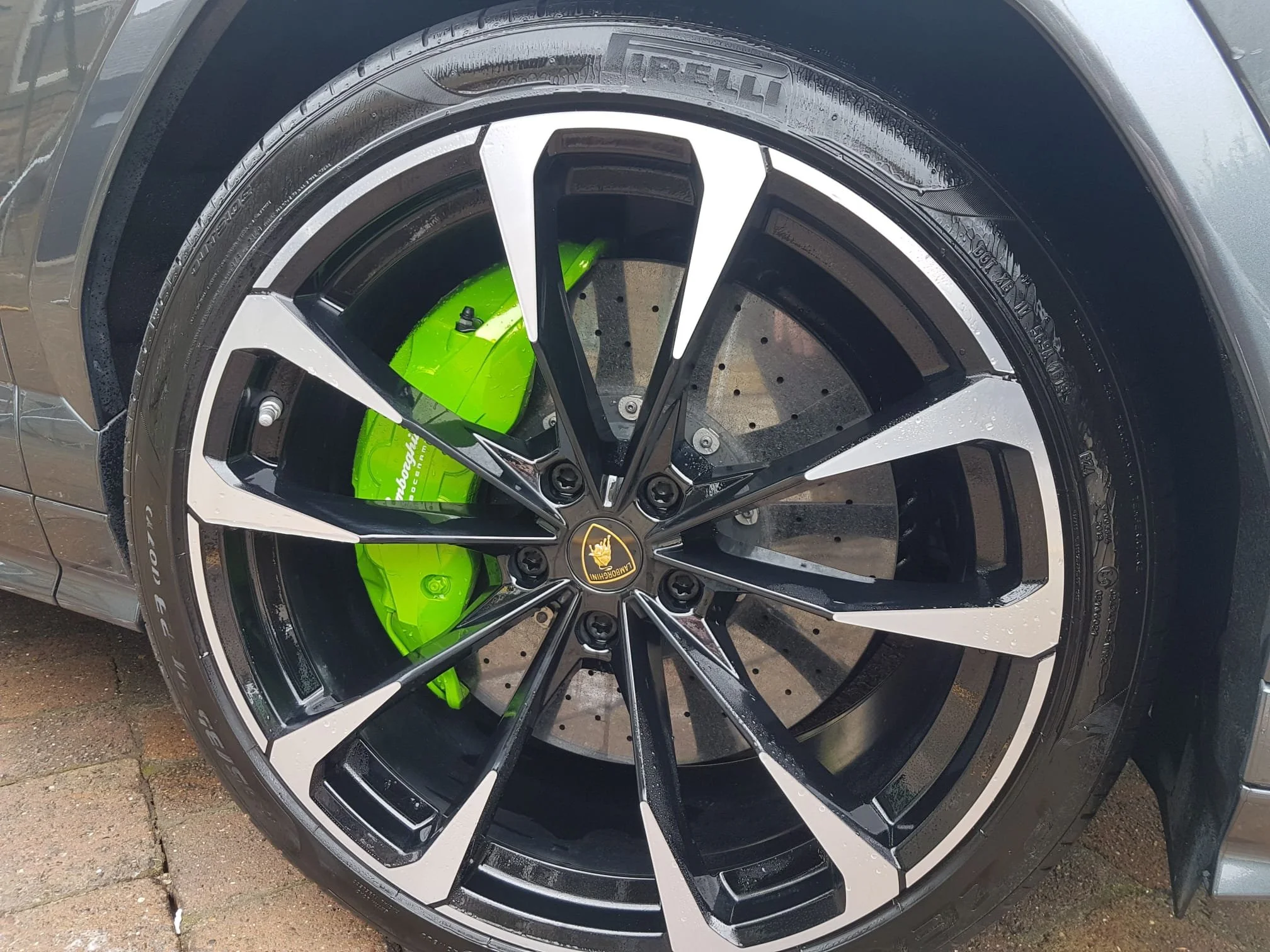 Brake caliper customisation work 1