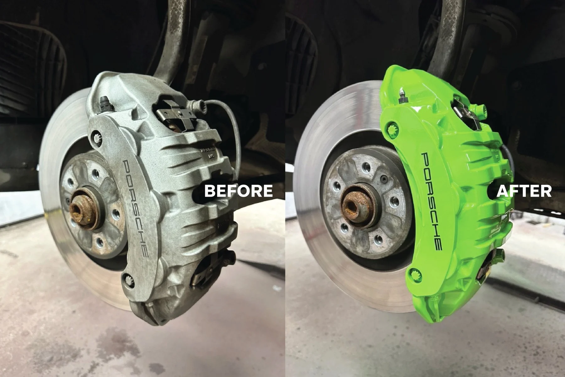 Brake caliper customisation work 2