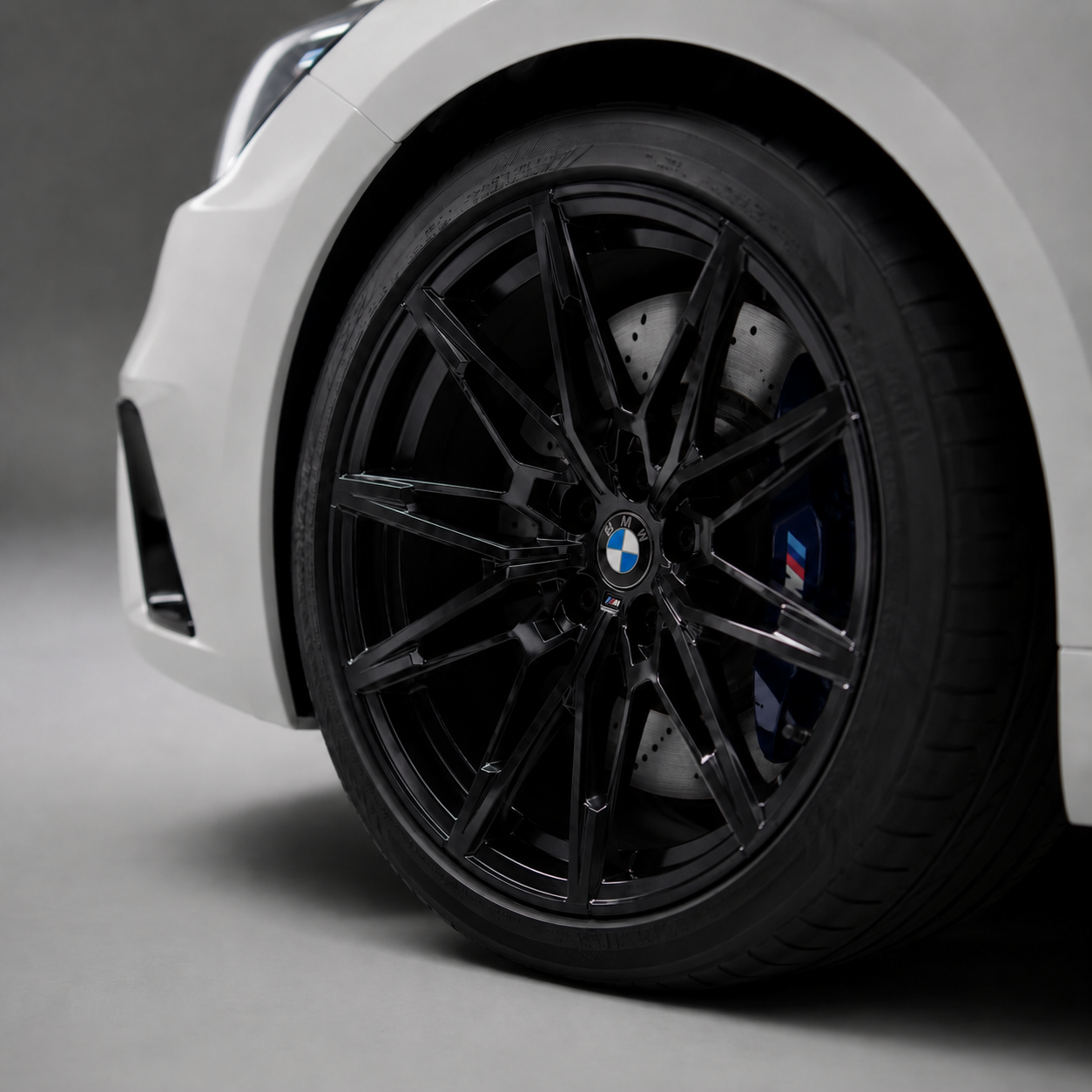 Gloss Black alloy wheel — close-up